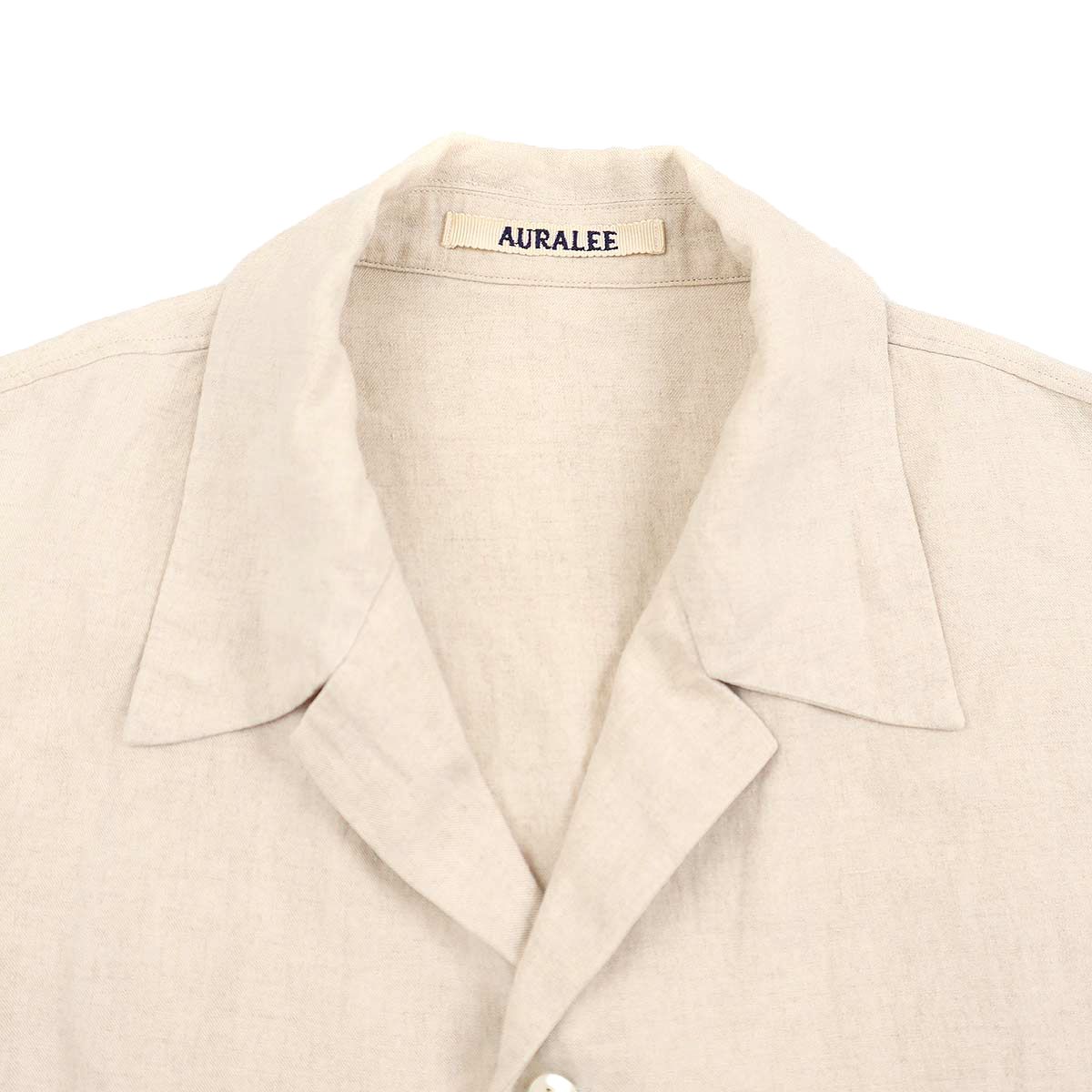 AURALEE オーラリー 18SS LINEN GABARDINE OVER SHIRTS リネンシャツ
