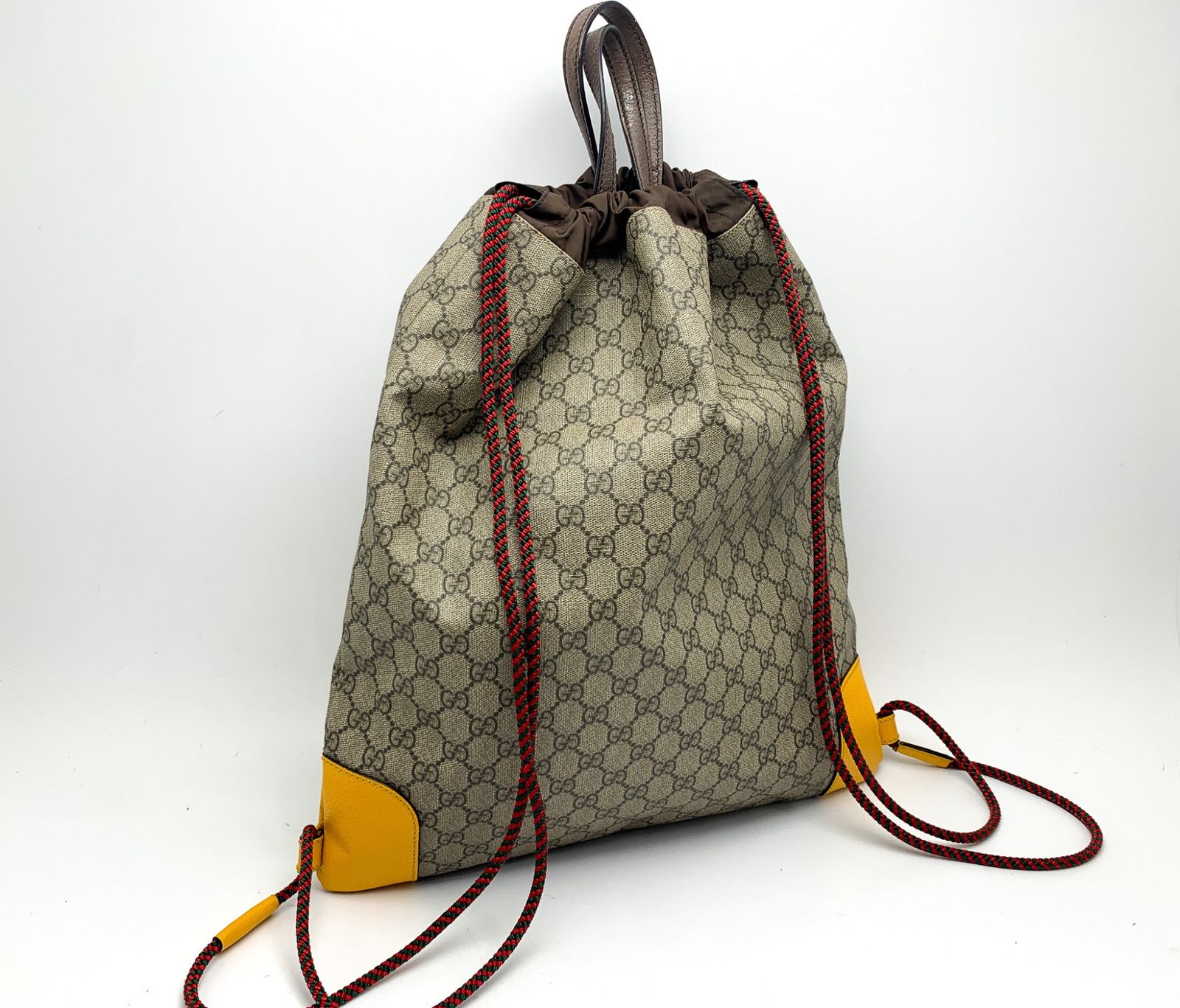 GUCCI グッチ GGスプリーム ドローストリング タイガー 虎 バック 