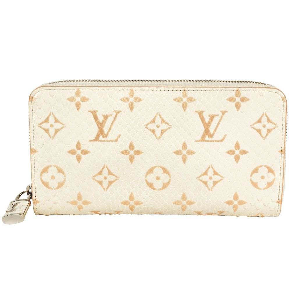 ルイヴィトン LOUIS VUITTON ジッピー ウォレット ラウンドファスナー N97773 ホワイト RFID レディース