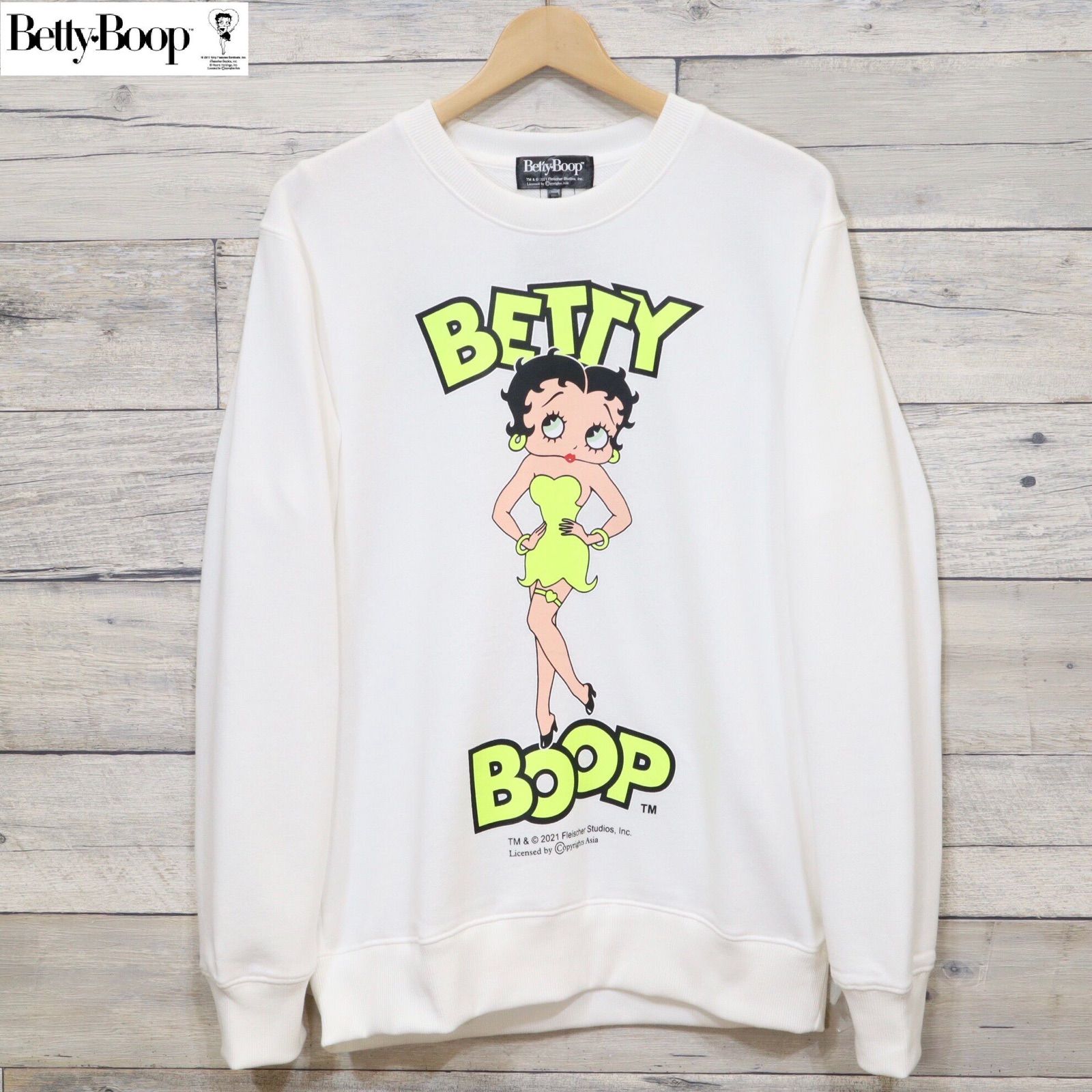 新品 メンズ ベティ・ブープ BETTY BOOP 長袖 スウェット トレーナー