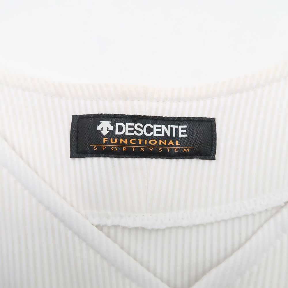 DESCENTE デサント 北海高校野球部 ユニフォーム M ポリエステル100% 試合用 半袖 ベースボール ウェア 甲子園 メンズ HU1046A67 