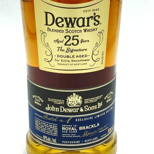 ☆Dewar's（デュワーズ） 25年 シグニチャー 750ml O0A1909 新着
