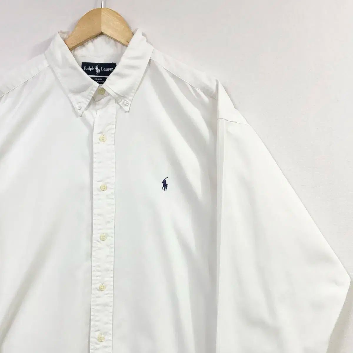 Xxl ポロ ブ ホワイトコットン オーバーサイズシャツ