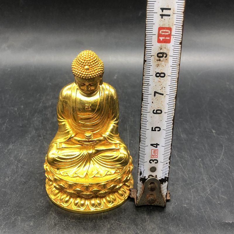 如来様仏像  仏教美術  仏像  銅製  工芸品 美術品 置物 仏像】阿弥陀如来 - 総高15.3cm 銅製 高岡銅器 | 日本の手技