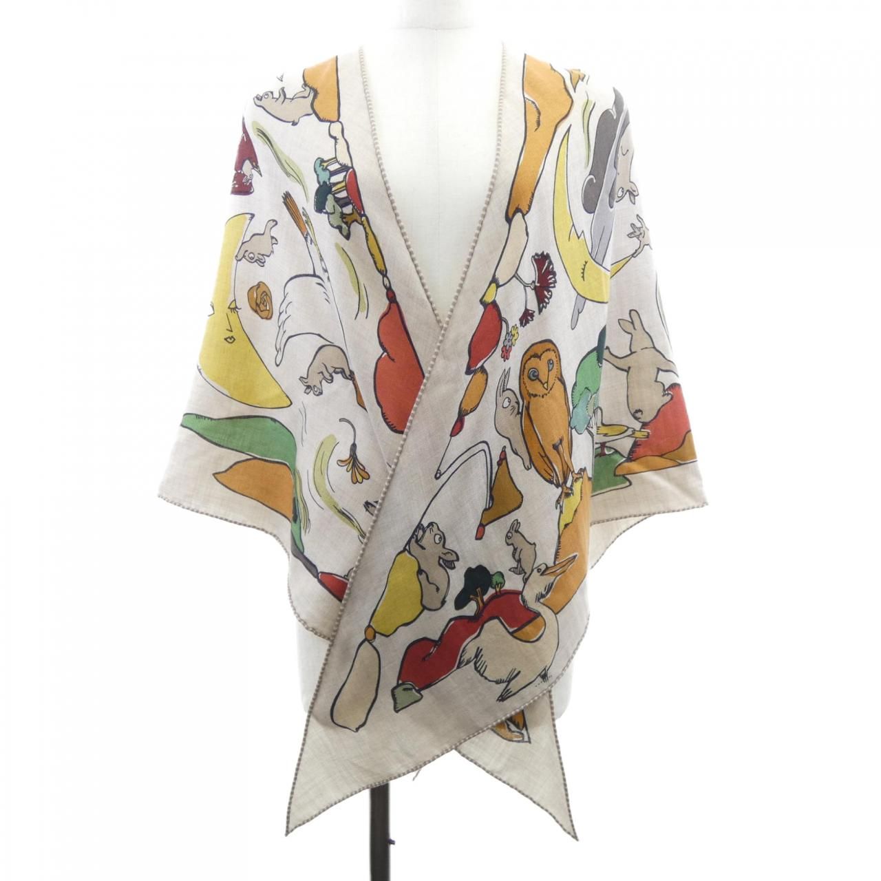 エルメス HERMES トライアングルジェアン ショール