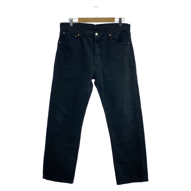 00年 LEVI S 501 後染めブラックデニムパンツ 刻印291 W36 L36 ヨーロッパ製 リーバイス 17