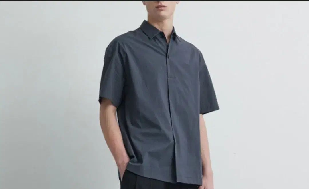 The HANDSOME TIME 20SS ハーフ ボタン オープン メンズ 半袖 シャツ 95 サイズ
