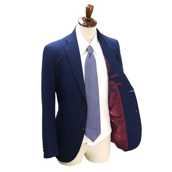 SUIT SELECTスーツ 【SUIT SELECT】スーツ ネイビー ストライプ Y7 段