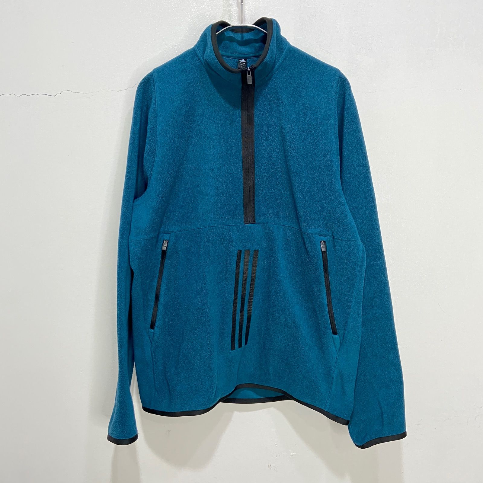 代引き人気 ☆adidas☆アディダス☆ハーフジップフリースプルオーバー トップス