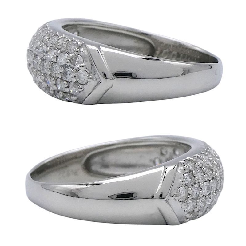 仕上済み リング Pt900 ダイヤモンド1.00ct 16号 パヴェデザイン