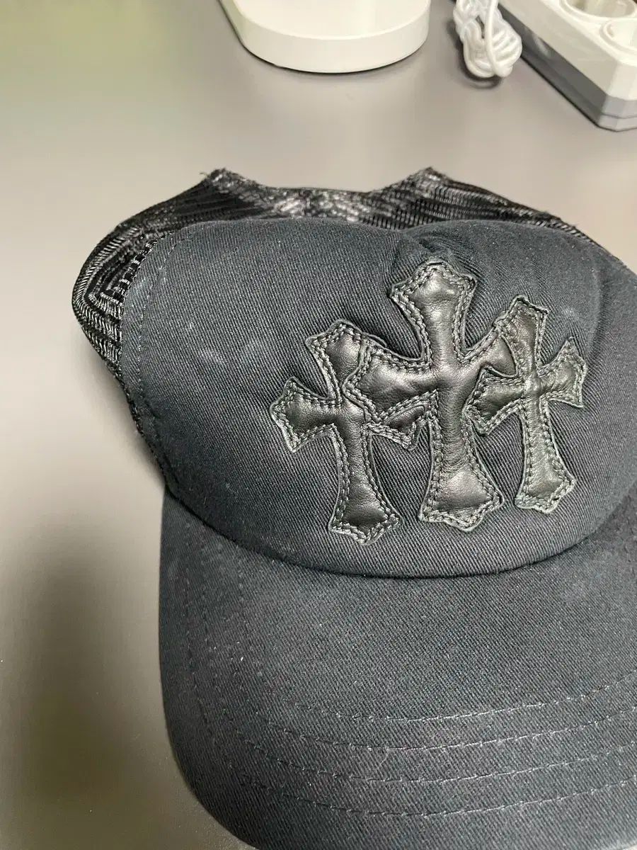 OS Chrome Hearts クロムハーツ 墓地 メッシュキャップ ブラック