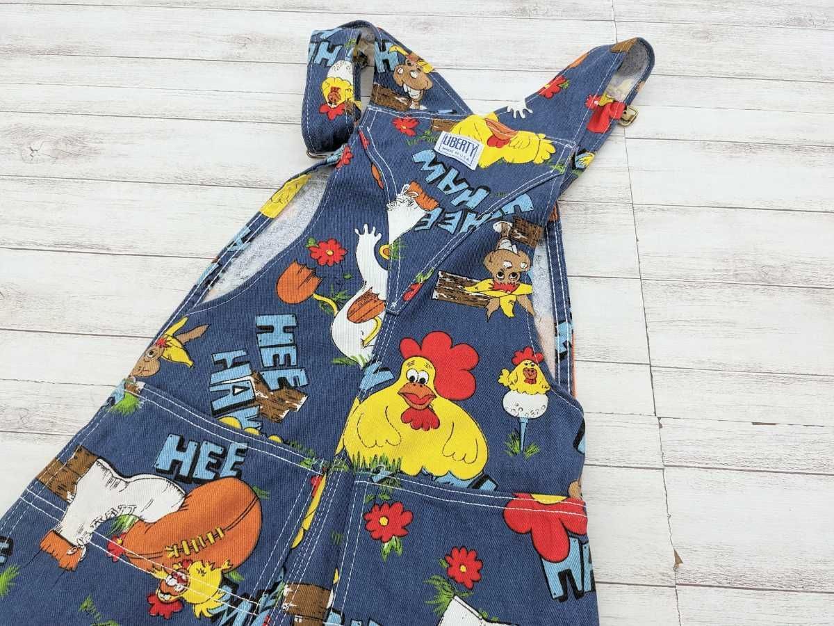 LIBERTY OVERALLS オーバーオール 70s プリント USA製