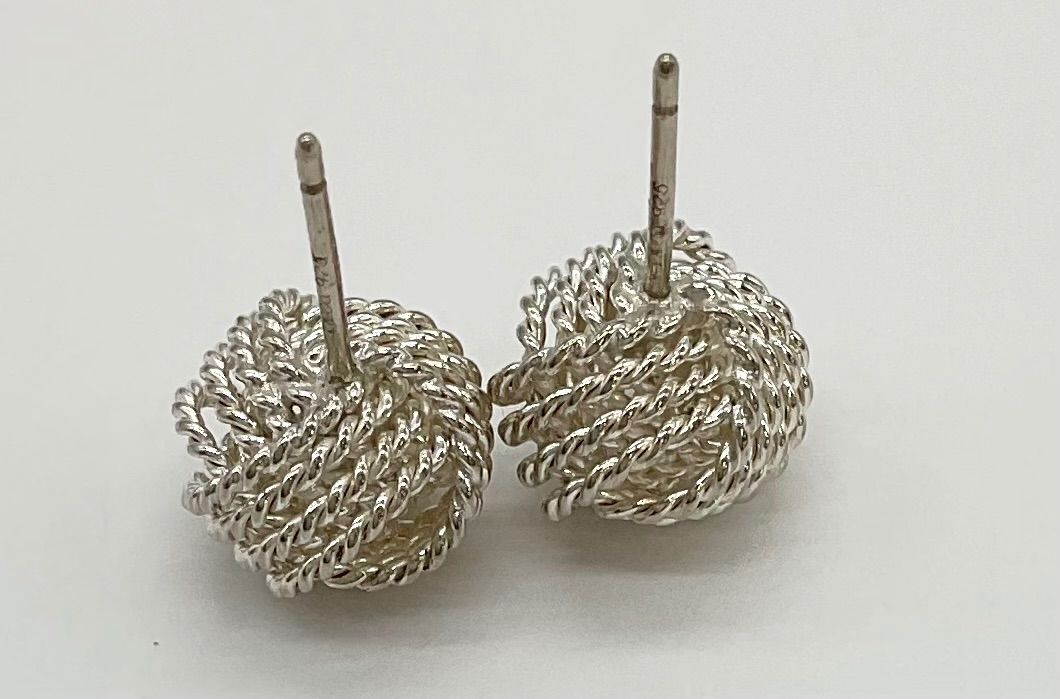 ティファニー SV925 サマセットメッシュ ピアス 現状品】TIFFANY&CO