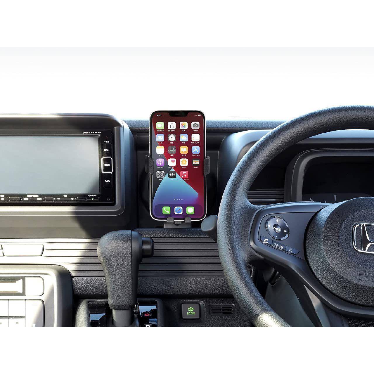 ビートソニック ホンダ N-VAN スマホスタンド 設計だからこその純正インテリアとの一体感 携帯ホルダー iphone 車載ホルダー