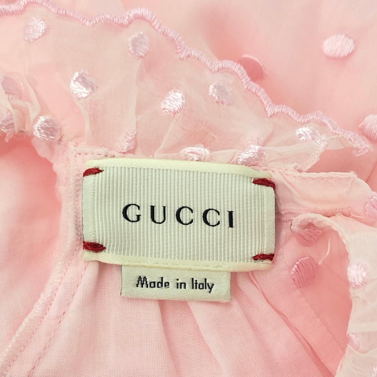 キッズ服女の子用(90cm~) GUCCI（グッチ）キッズワンピ/ピンク 24m
