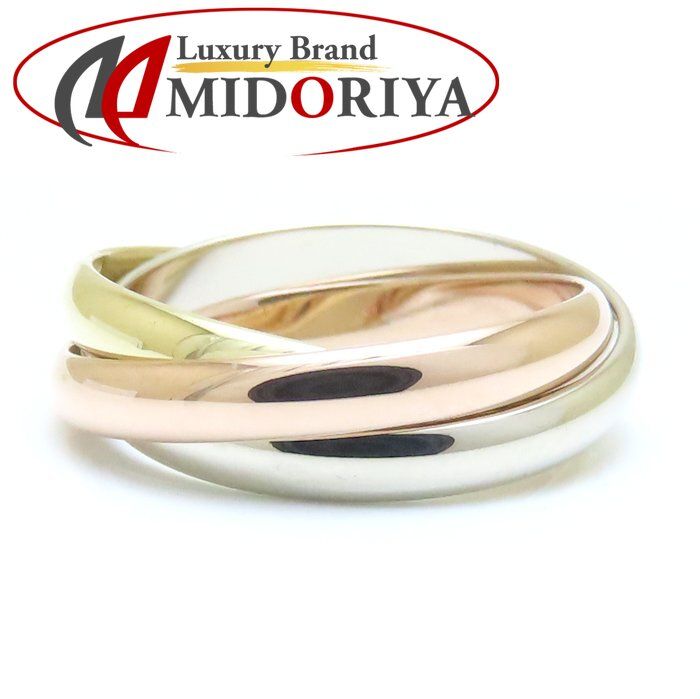 CARTIER カルティエ トリニティ リング 指輪 #51 10.5号 3連 K18スリー  