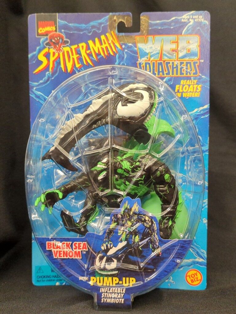 TOYBIZ WEB SPLASHERS BLACK SEA VENOM 5インチ