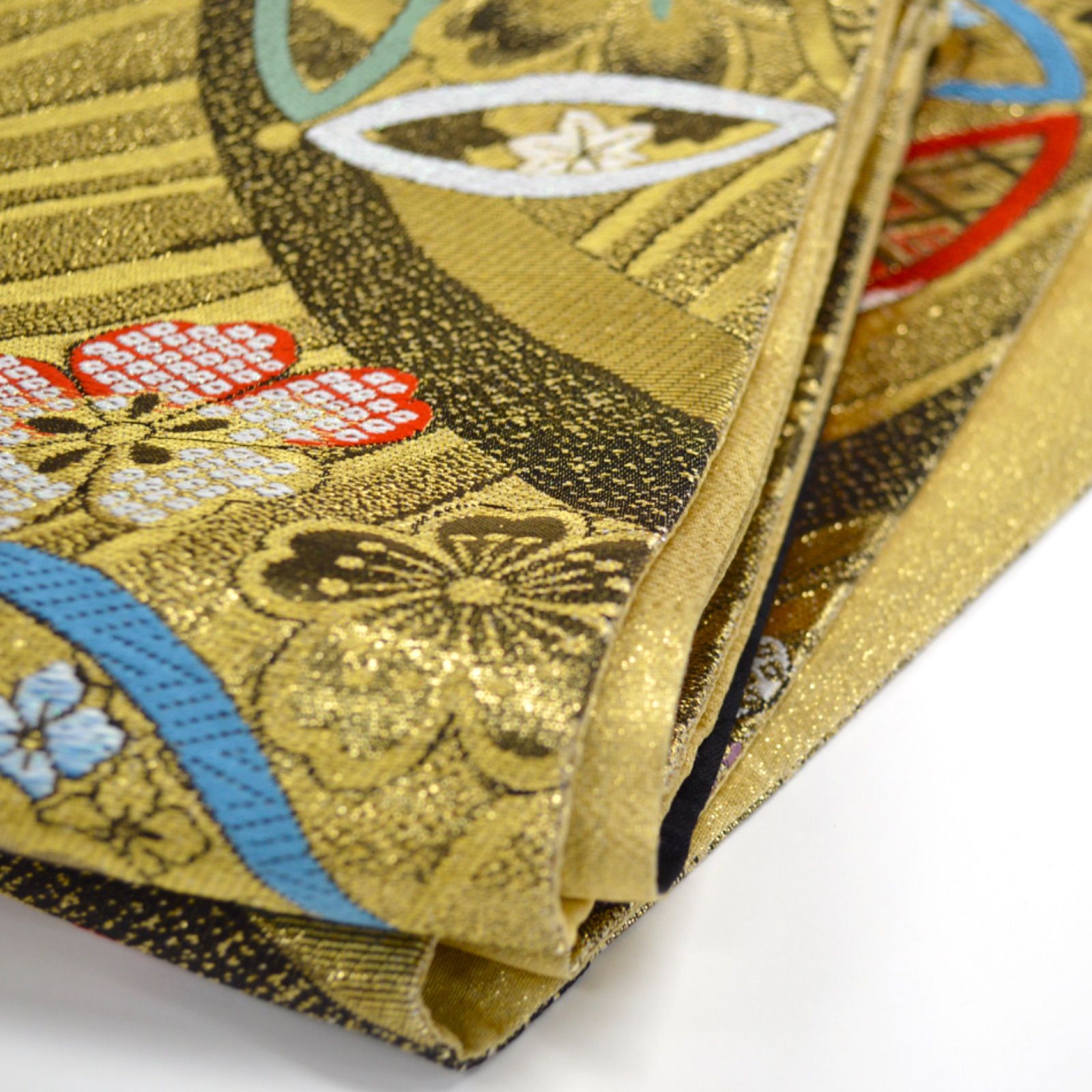 美品》正絹 振袖フルセット SS〜Mサイズ 成人式 金駒刺繍 黒地 古典 