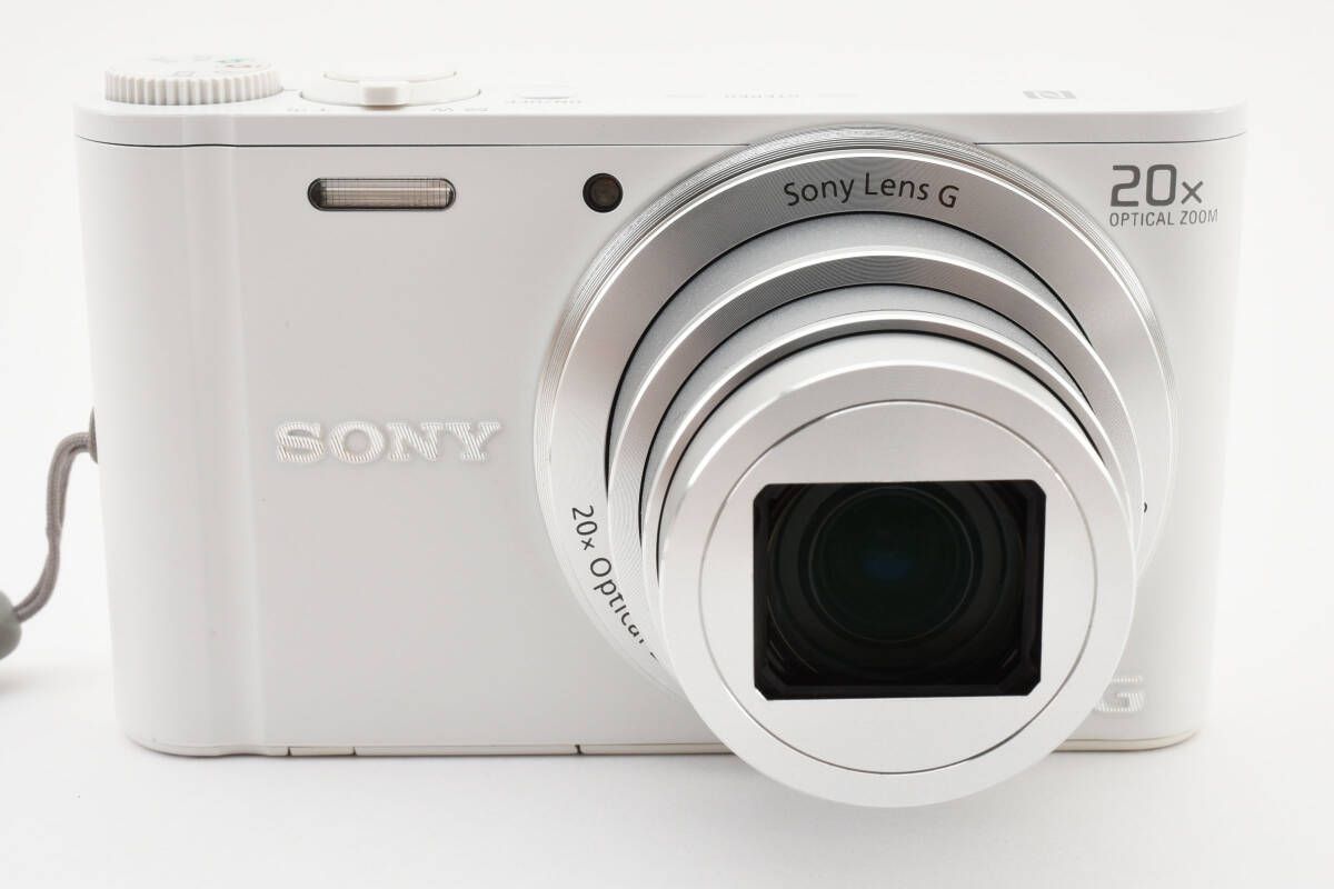 SONY ★極上品★　ソニー SONY Cyber-shot DSC-WX350-W ホワイト デジタルカメラ ケース メモリースティック16GB付 #a342