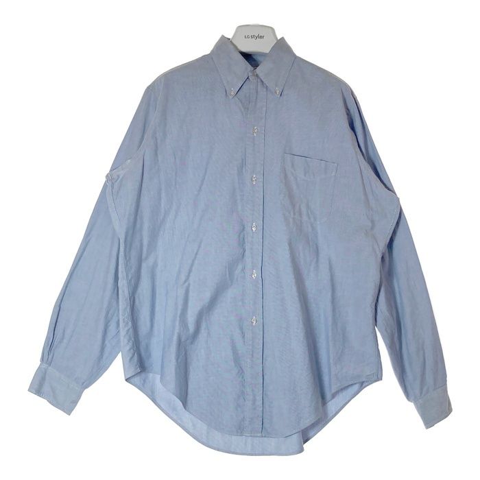 Brooks Brothers ブルックスブラザーズ USA製 80s オックスフォードシャツ サックス size16-6※所々使用感・汚れあり