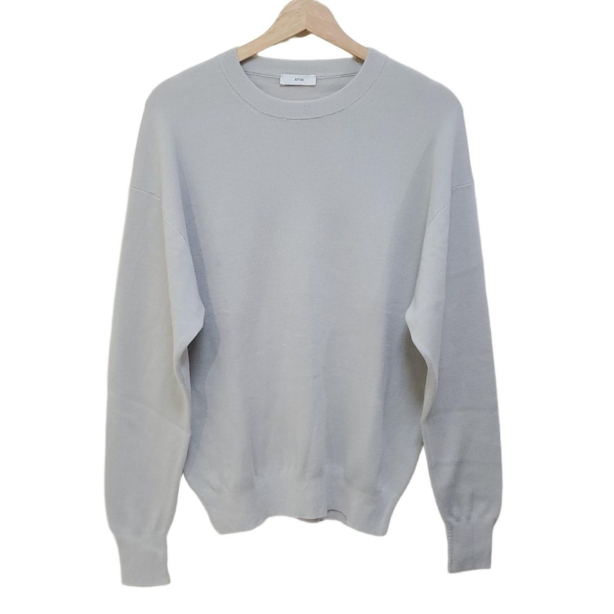 ATON(エイトン) 長袖セーター サイズ2 M レディース美品 - グレー  