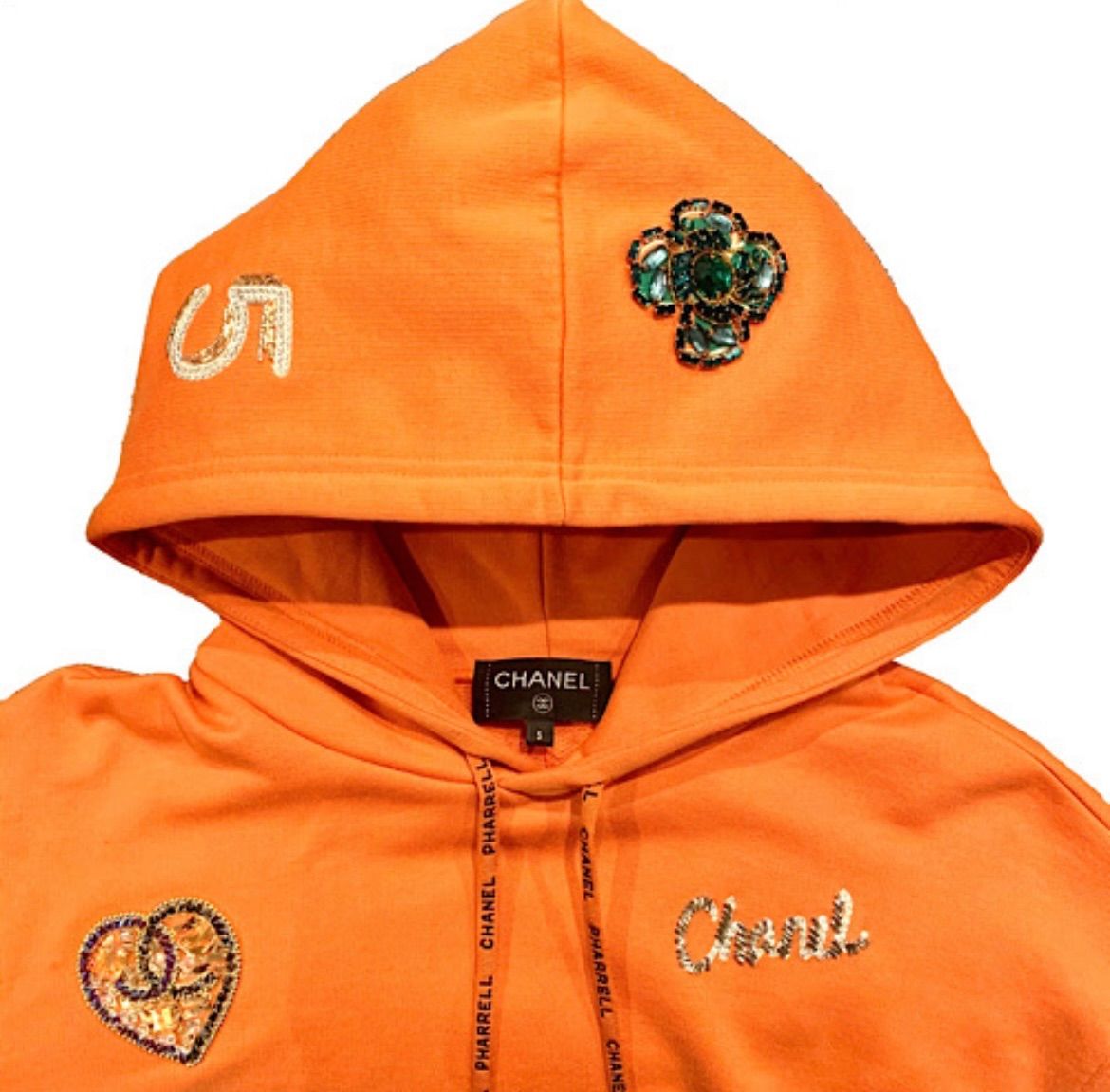 CHANEL × Pharrell Williams コラボ パーカー オレンジ S P61050K46831