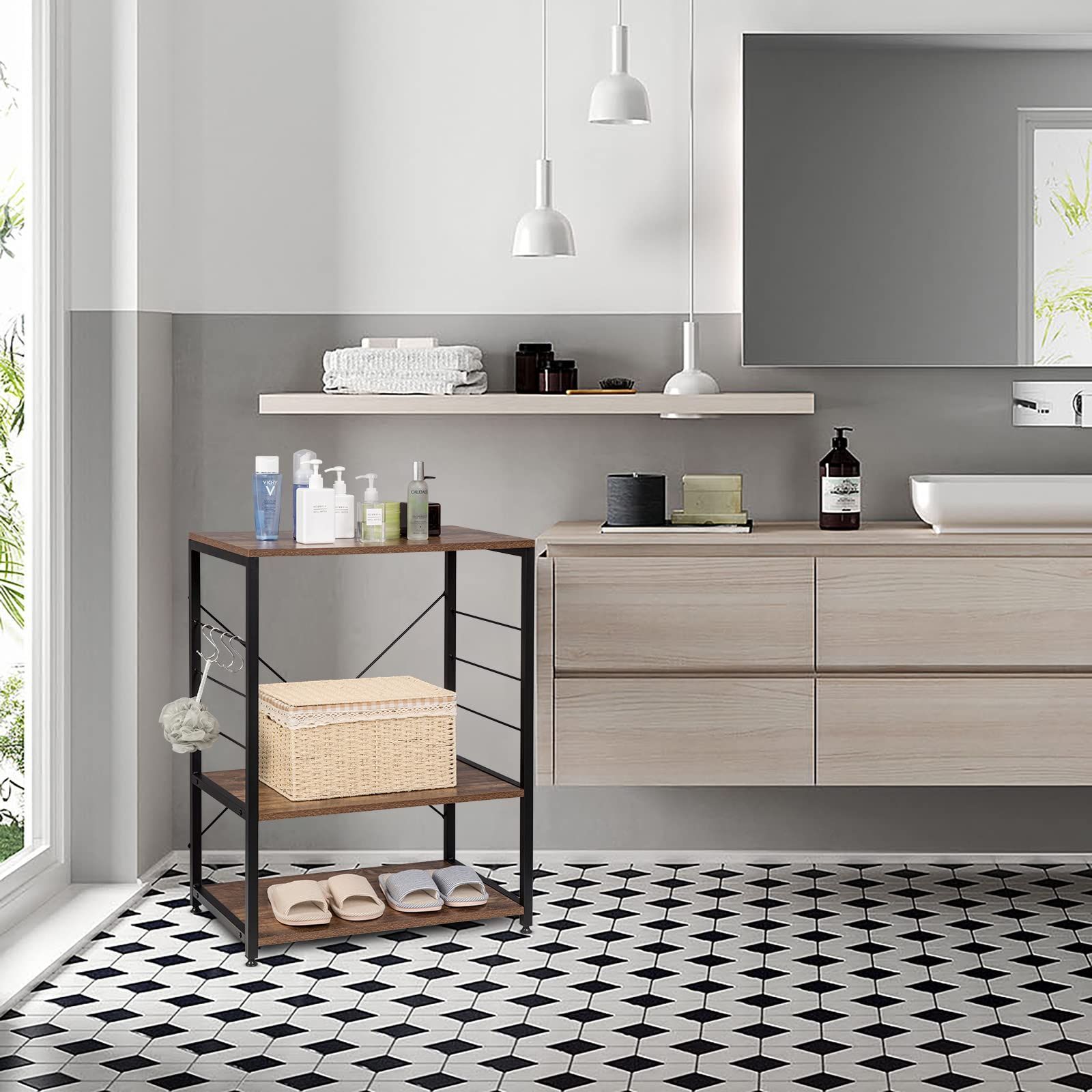 数量限定】RGB9309hov 4個S字ラックを付き キッチン収納 レンジボード