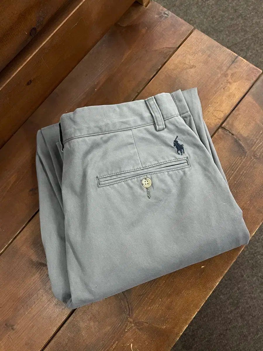 ポロ Ralph Lauren ラルフローレン グレー チノ パンツ