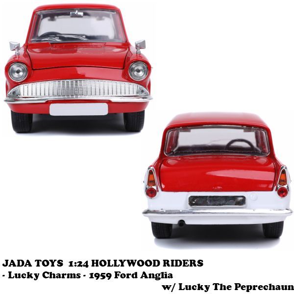 ミニカー 1959 Ford Anglia w/ Lucky The Peprechaun Amazon.com: Jada 1:24 Diecast Lucky Charms 1959 Ford Anglia