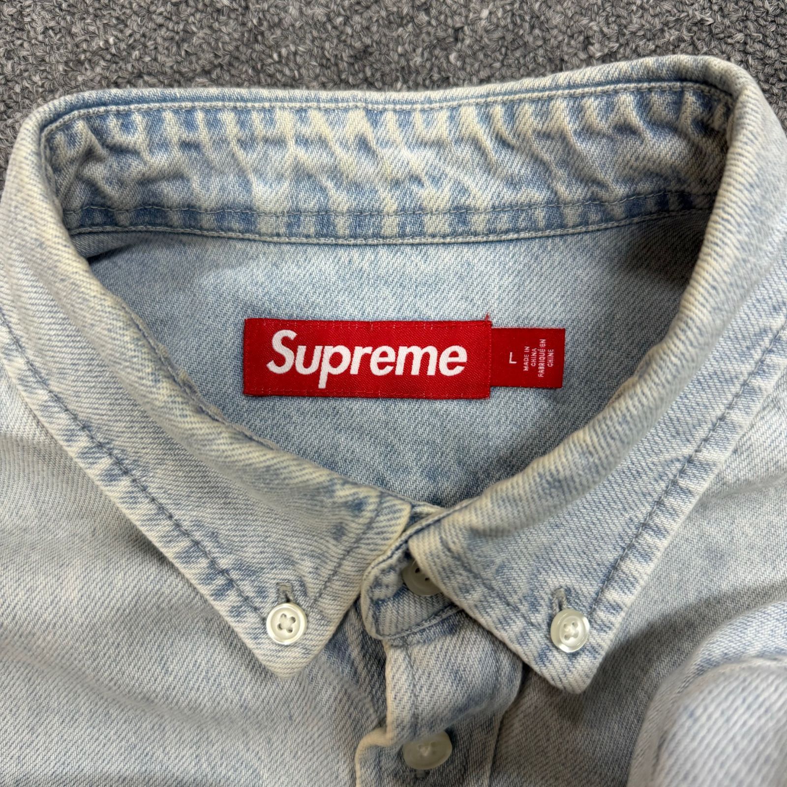 Supreme 24SS Small Box Shirt Washed Blue スモールボックスロゴ デニムシャツ シュプリーム 73228A2 -  メルカリ