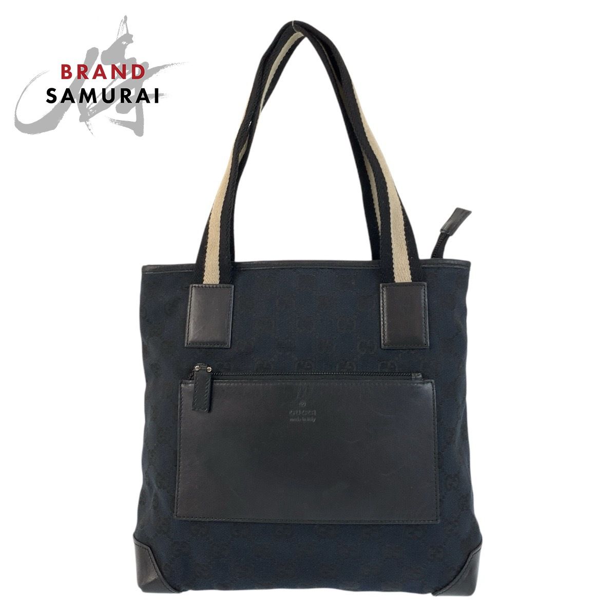 美品 GUCCI グッチ シェリーライン ブラック 黒 GGキャンバス