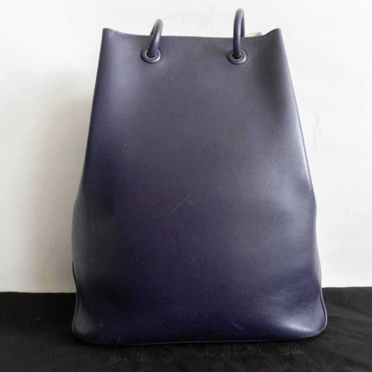高級品】 JIL SANDER 【DRAWSTRING BAG】 パープル 巾着ショルダー  
