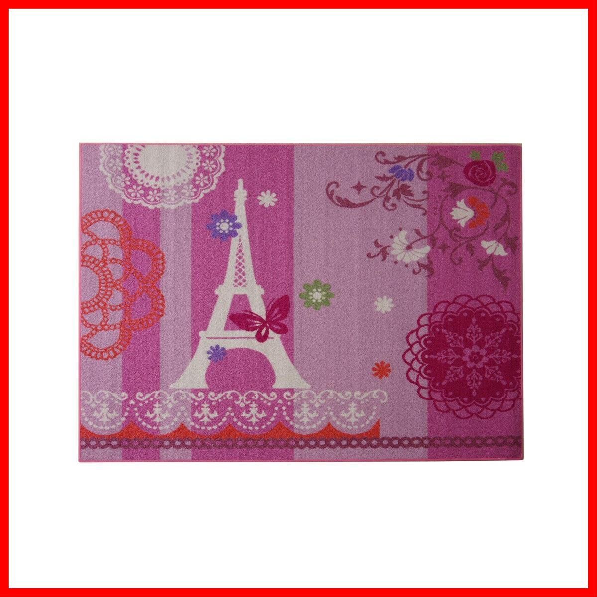 【新着商品】110×133cm デスクカーペット『ジェンヌ』【IT】【tm-P】ピンク(#9800819)