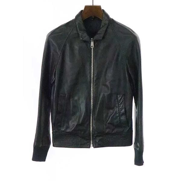 ディオールオム08SSレザーブルゾン44 ディオールオム Dior HOMME 08SS 