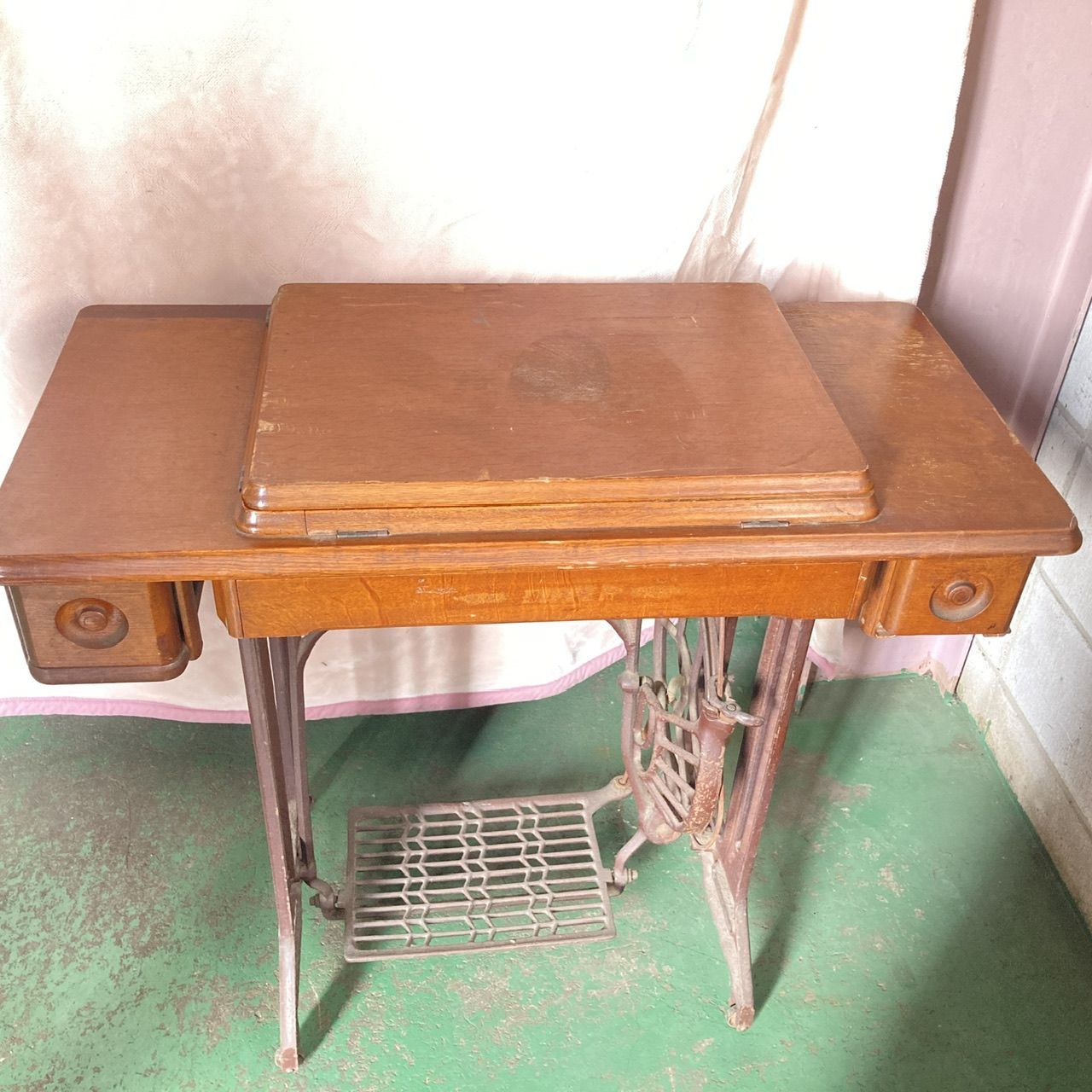 引き取り限定】 NATIONAL ナショナル 足踏み式ミシン ジャンク品