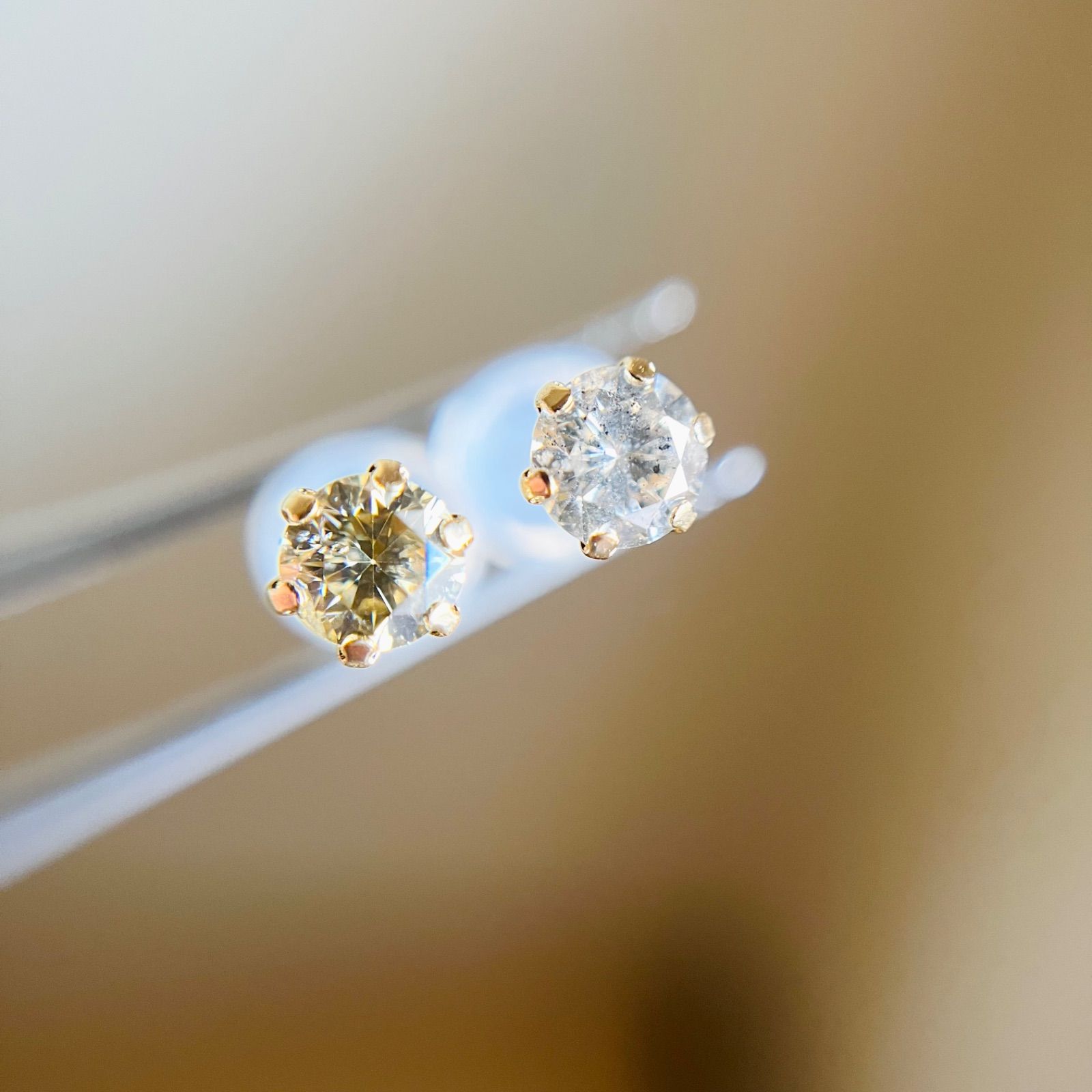 K18 18金 天然ダイヤモンド AAグレード 0.50ct ピアスdia 3
