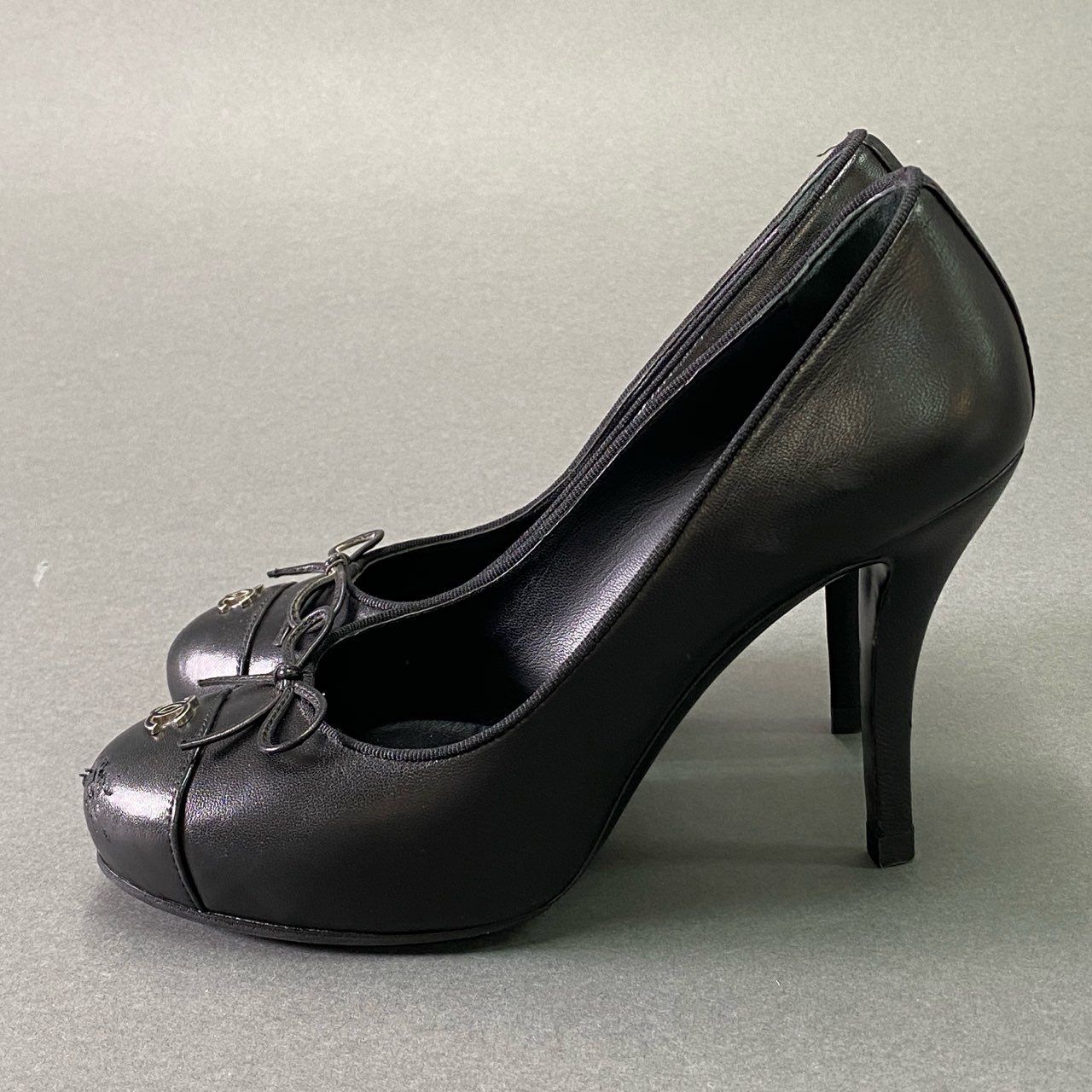 CHANEL シャネル ココマーク パンプス 37ハーフ CHANEL （新品・未使用品）】シャネル バレリーナ ココマーク