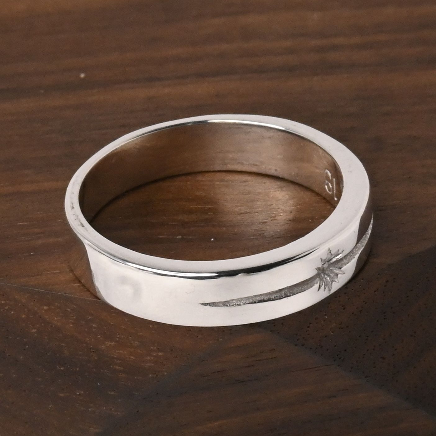 SAAD シルバーリング フェザーモチーフ シルバー925スネーク シルバー