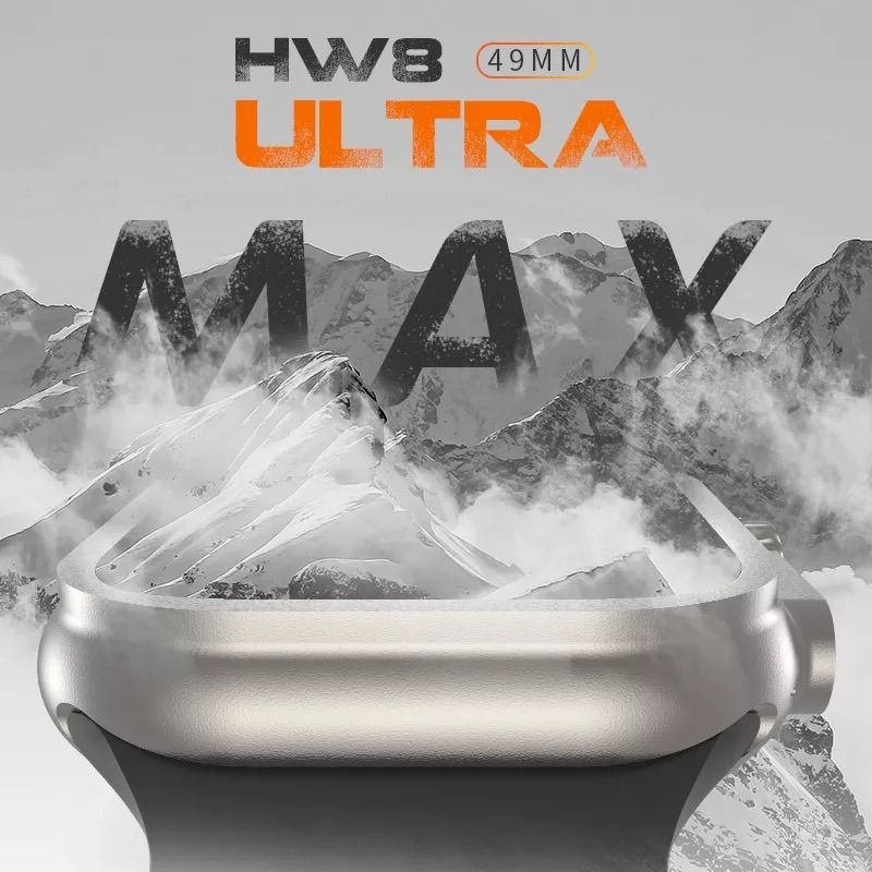 HW8 Ultla max シルバー 49mm ブラックオーシャンバンドlp67アプリ
