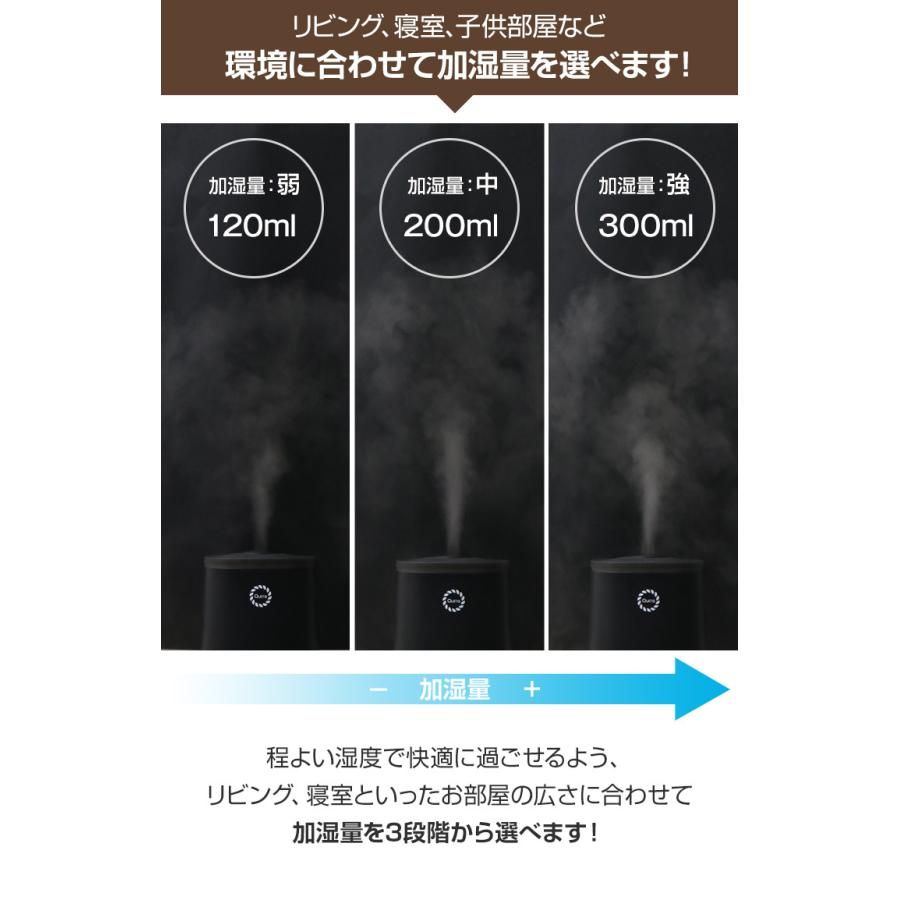 1台無料 加湿器2台セットアロマウォーター大容量超音波卓上おしゃれアロマライト上部給水リモコン付黒ブラック超音波加.3R