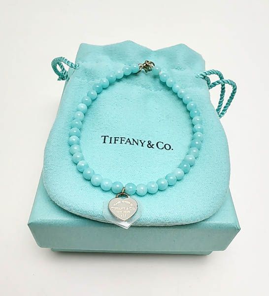 TIFFANY&Co. ティファニー SV925/アマゾナイト リターントゥティファニー ハートタグ ビーズ ブレスレット シルバー/アマゾナイト  レディース 【中古】 | ブランドリサイクル　エコスタイル