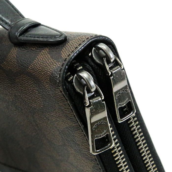 COACH ダブルジップ トラベルオーガナイザー　シグネチャー　F66562 COACH 国内発送 コーチ 財布 バッグ メンズ レディース