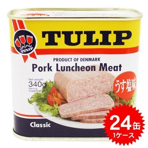 24個✖️チューリップランチョンミート チューリップ ランチョンミート 1ケース（24個）