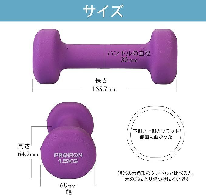 【2025春夏新作】 PROIRON 10kg ダンベル （✨未使用 PROIRONダンベルプレート ウエイトトレーニング