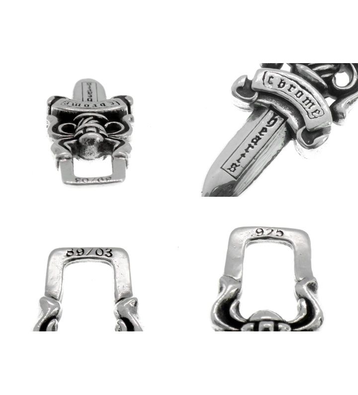 クロムハーツ ＃5 ダガー ジップ ネックレス チャーム トップ