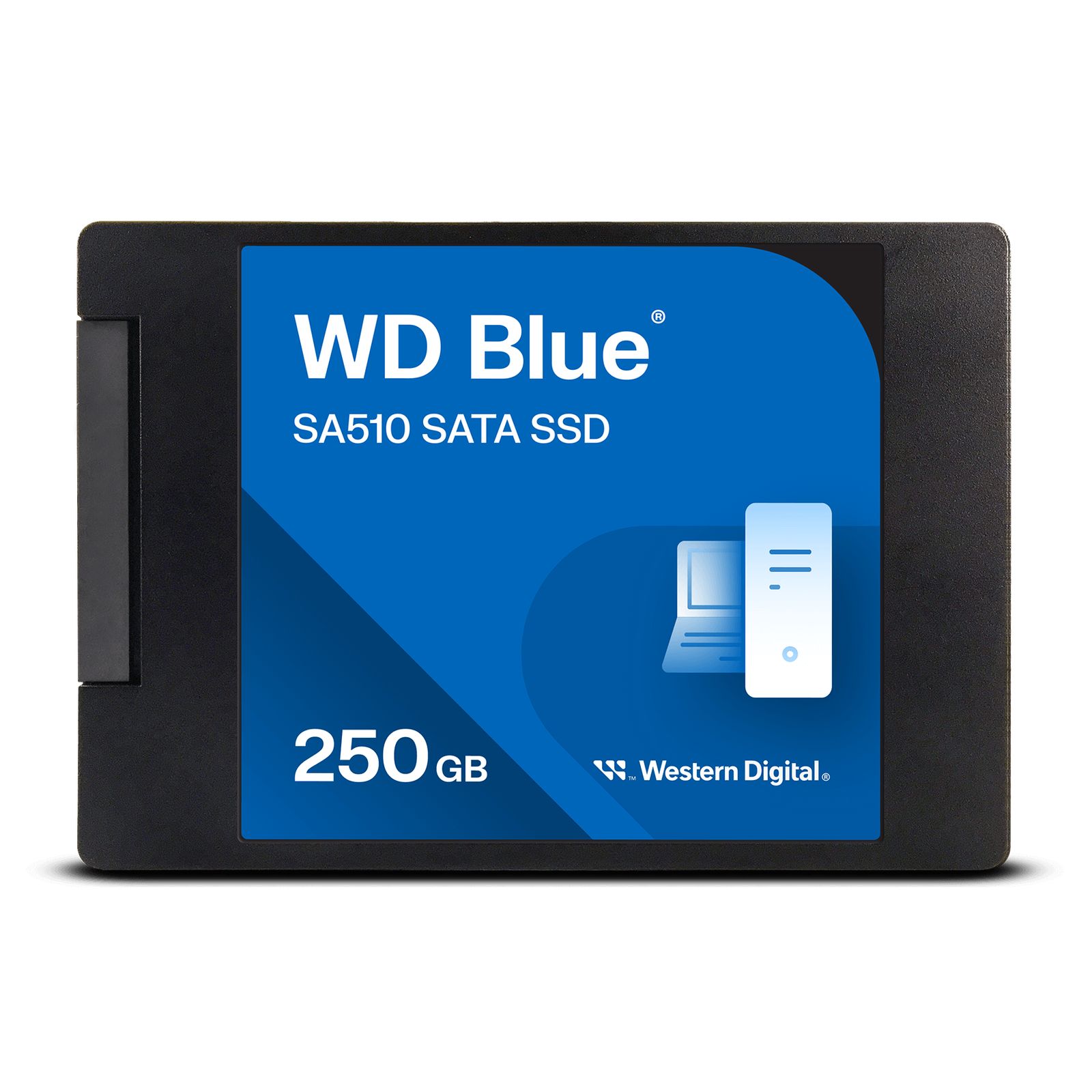 Western Digital 250GB Western Digital ブルー SA510 SATA SSD 2.5 インチ|7mm ケース付き - WDS250G3B0A-00AXR0