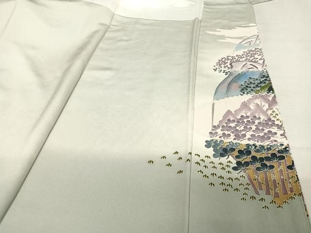 平和屋着物○本加賀友禅作家 村田幸司 色留袖 樹林風景文 暈