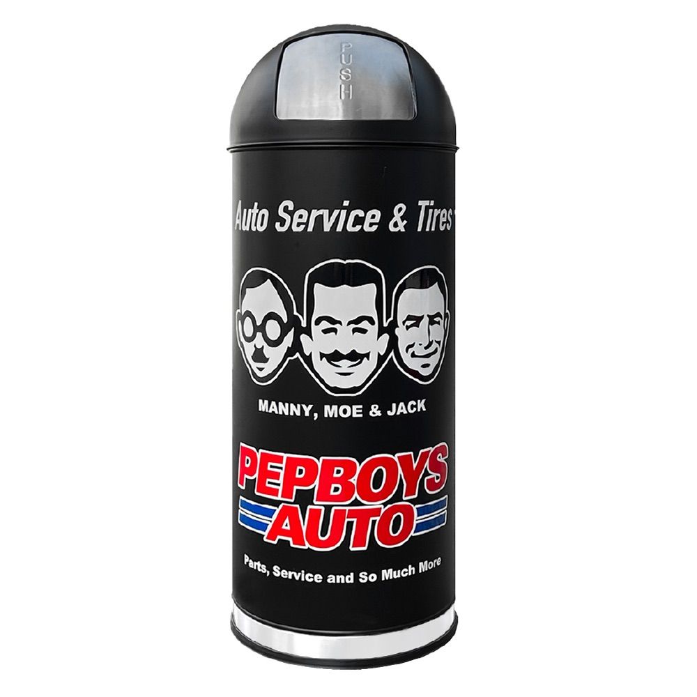 53L ドーム型ゴミ箱 53L STEEL DUST BOX スチール ダストボックス ゴミ箱 生活雑貨 ガレージ PENNZOIL ペンズオイル CHAMPION チャンピオン PEPBOYS ペップボーイズ レディキロワット アメリカン雑貨 NEXPOTALLINN_EU