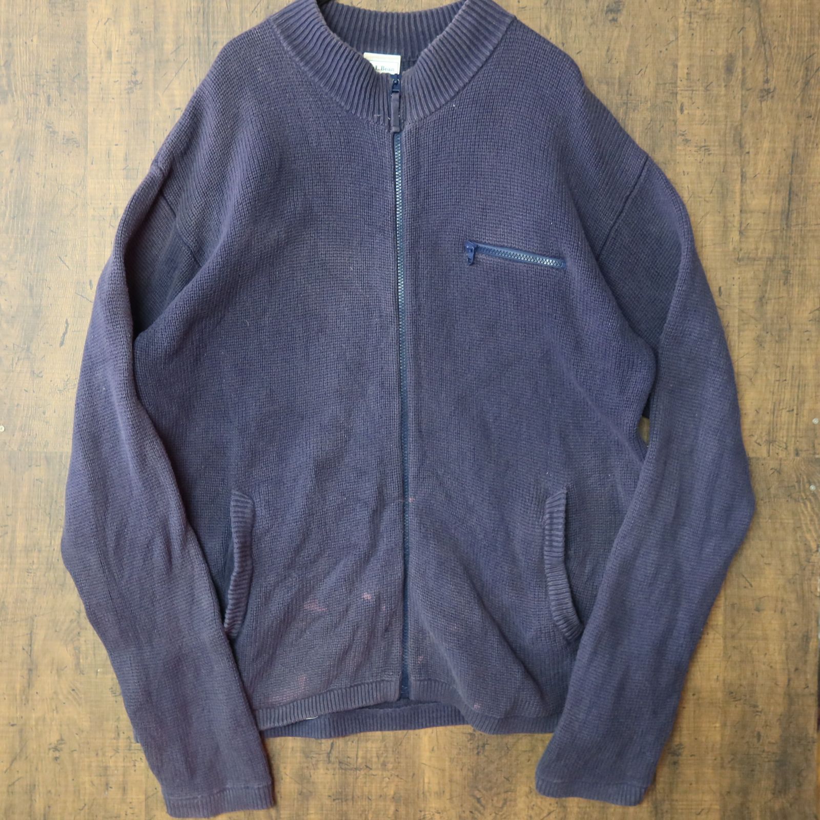 エルエルビーン ジップニット 古着 90s - メルカリ