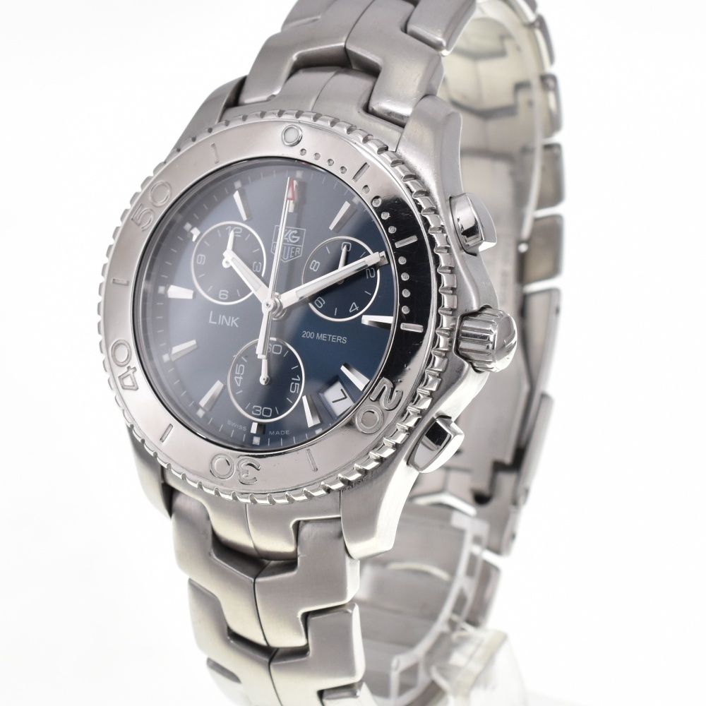 良品 タグホイヤー リンク メンズ クロノグラフクォーツ CJ1112 タグ